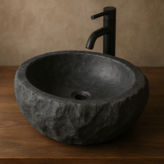 Slate vessel sink 17x17x6.5